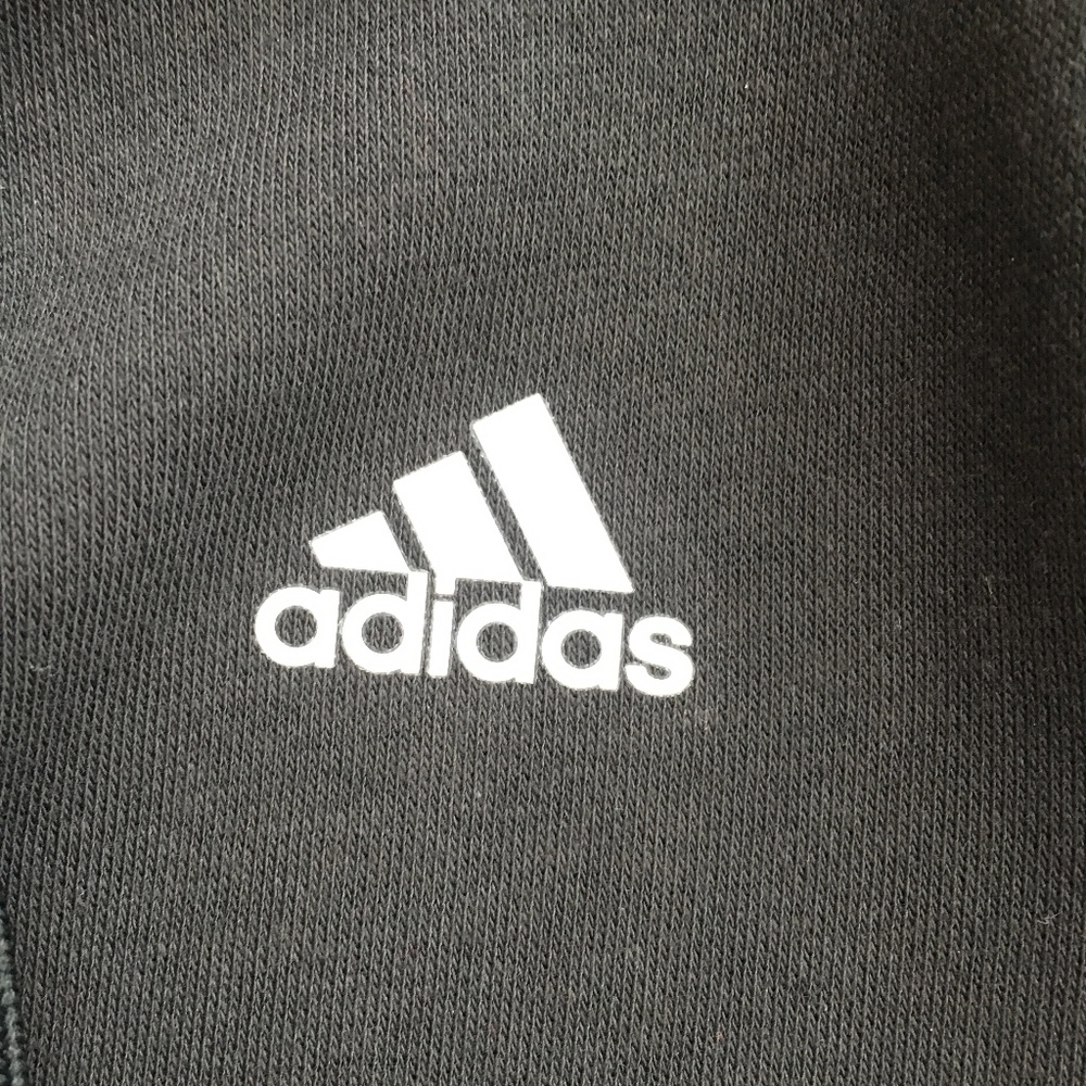 Adidas Hooded Black Sweatshirt-Size Small - Picture 3 of 7